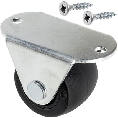 AERZETIX Lot de 12 Roues roulettes de meubles à platine fixé Ø30 + 26 vis à bois Ø3.5x16 mm capacité de charge 25 kg solution pratique pour déplacer mobilier étagère chariot - Publicité AERZETIX Lot de 12 Roues roulettes de meubles à platine fixé Ø30 + 26 vis à bois Ø3.5x16 mm capacité de charge 25 kg solution pratique pour déplacer mobilier étagère chariot - Publicité