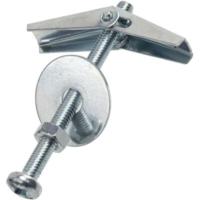 AERZETIX K33975 Lot de 10 Chevilles à ressort Ø13x50 mm + vis plafonds creux M4x50 cruciforme PZ pour parois creuses fixation faux plaques de plâtre gond cloison sèche en acier zingué Cr3+ - Publicité AERZETIX K33975 Lot de 10 Chevilles à ressort Ø13x50 mm + vis plafonds creux M4x50 cruciforme PZ pour parois creuses fixation faux plaques de plâtre gond cloison sèche en acier zingué Cr3+ - Publicité