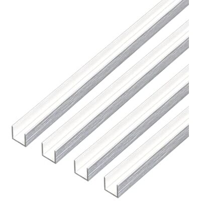 Alberts 499525 Lot de 4 profilés en U Aluminium et acier inoxydable clair 1000 x 10 x 15 mm - Publicité Alberts 499525 Lot de 4 profilés en U Aluminium et acier inoxydable clair 1000 x 10 x 15 mm - Publicité