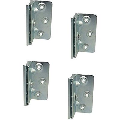 Gedotec Equerre Reglable en Metal pour Lit Équerre de Fixation-Assemblage pour Cadre de Lit à Lattes et sa Barre Centrale Pièce de Raccord pour Meuble Construction Renforcee -Acier- 4 Pièces - Publicité Gedotec Equerre Reglable en Metal pour Lit Équerre de Fixation-Assemblage pour Cadre de Lit à Lattes et sa Barre Centrale Pièce de Raccord pour Meuble Construction Renforcee -Acier- 4 Pièces - Publicité