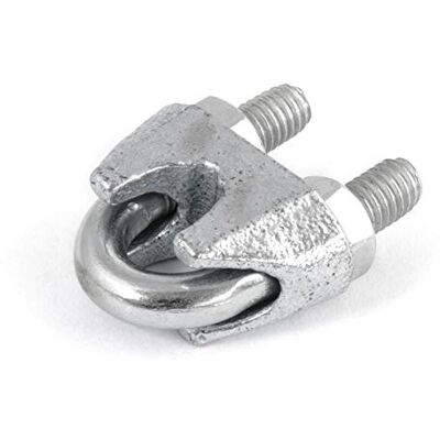 DQ-PP 10 pcs acier galvanisélire serre-câbles étrier DIN 741 14mm zingue - Publicité DQ-PP 10 pcs acier galvanisélire serre-câbles étrier DIN 741 14mm zingue - Publicité