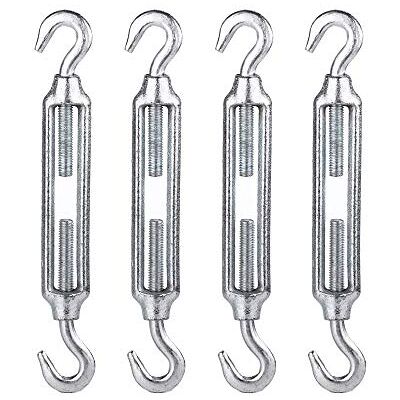 Marcopol Lot de 4 tendeurs de fil 8 x 110 mm en acier galvanisé M8 DIN 1480 pour câble de tension robuste - Publicité Marcopol Lot de 4 tendeurs de fil 8 x 110 mm en acier galvanisé M8 DIN 1480 pour câble de tension robuste - Publicité