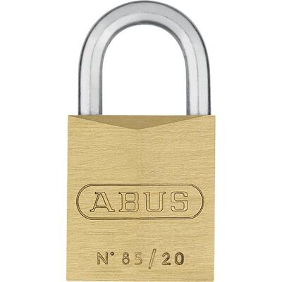 ABUS 02504 Cadenas en laiton à anse longue avec clé unique 135 22 mm - Publicité ABUS 02504 Cadenas en laiton à anse longue avec clé unique 135 22 mm - Publicité