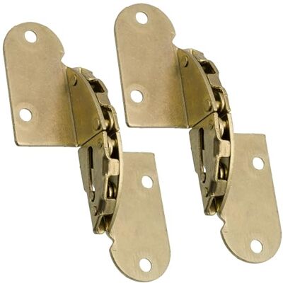 AERZETIX Lot de 2 Charnières de Table Pliante à 180 Degrés 48x85 mm en Acier Couleur Doré C41055 - Publicité AERZETIX Lot de 2 Charnières de Table Pliante à 180 Degrés 48x85 mm en Acier Couleur Doré C41055 - Publicité