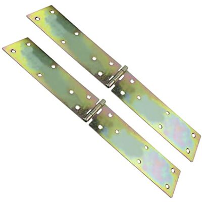 AERZETIX C57924 Lot de 2 charnières universelles rectangulaires 305x45 mm à 14 trous élément de liaison pour menuiserie en acier zingué jaune - Publicité AERZETIX C57924 Lot de 2 charnières universelles rectangulaires 305x45 mm à 14 trous élément de liaison pour menuiserie en acier zingué jaune - Publicité
