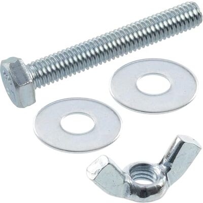AERZETIX Kit ensemble de 25 écrous papillons à oreilles M6 + 50 rondelles plates larges pour vis M6 + 25 boulons M6x40 mm à tête hexagonale en acier - Publicité AERZETIX Kit ensemble de 25 écrous papillons à oreilles M6 + 50 rondelles plates larges pour vis M6 + 25 boulons M6x40 mm à tête hexagonale en acier - Publicité