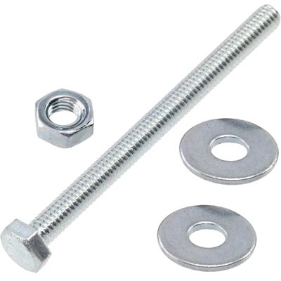 AERZETIX Kit ensemble de 25 boulons M4x50 mm à tête hexagonale + 50 rondelles larges M4x12 mm + 25 écrous hexagonaux M4 pour bricolage et fixation légère en acier - Publicité AERZETIX Kit ensemble de 25 boulons M4x50 mm à tête hexagonale + 50 rondelles larges M4x12 mm + 25 écrous hexagonaux M4 pour bricolage et fixation légère en acier - Publicité