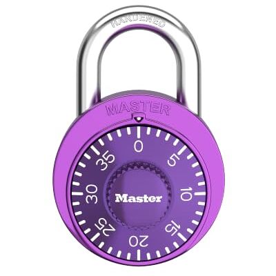 Cadenas Master Lock 1526D - Combinaison - Violet - Publicité Cadenas Master Lock 1526D - Combinaison - Violet - Publicité