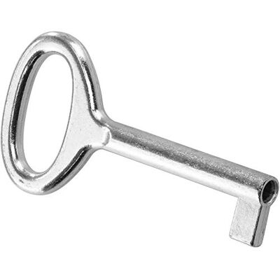 Gedotec Paganini Clé à barbe colorée pour serrure de meuble 38 mm Laiton argenté nickelé 1 pièce - Publicité Gedotec Paganini Clé à barbe colorée pour serrure de meuble 38 mm Laiton argenté nickelé 1 pièce - Publicité