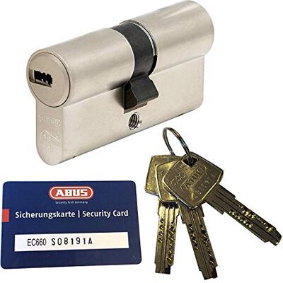 ABUS ec660Profil Double cylindre Longueur (A/B) 30/45mm (C = 75mm) avec 3clés, avec carte de sécurité - Publicité ABUS ec660Profil Double cylindre Longueur (A/B) 30/45mm (C = 75mm) avec 3clés, avec carte de sécurité - Publicité