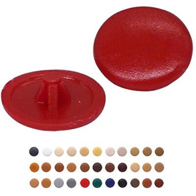 Marcopol (lot de 50 pcs) Capuchons à vis Pozi diamètre 12 mm, tête Pozidriv à clipser sur les couvercles en plastique, capuchon décoratif pour meubles (50, Rouge S26) - Publicité Marcopol (lot de 50 pcs) Capuchons à vis Pozi diamètre 12 mm, tête Pozidriv à clipser sur les couvercles en plastique, capuchon décoratif pour meubles (50, Rouge S26) - Publicité