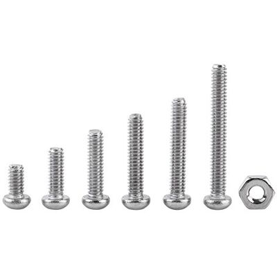 Walfront Vis Boulon Assortiment 230 pièces M2 Tête Fraisée Bombée Allen Hexagonale Creuse Filetage Complet avec Ecrous en Acier Inoxydable 304 - Publicité Walfront Vis Boulon Assortiment 230 pièces M2 Tête Fraisée Bombée Allen Hexagonale Creuse Filetage Complet avec Ecrous en Acier Inoxydable 304 - Publicité