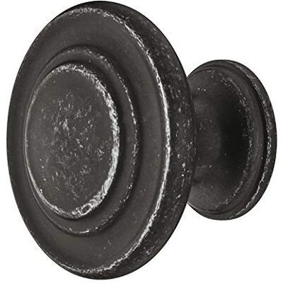 Gedotec Poignée de Meuble HELLAS Bouton rond Ø 34 mm 1 Pièce Bouton de meuble design rond avec vis Antique Fer-Noir Bouton de meuble en métal vintage Pour tiroirs & portes d'armoire - Publicité Gedotec Poignée de Meuble HELLAS Bouton rond Ø 34 mm 1 Pièce Bouton de meuble design rond avec vis Antique Fer-Noir Bouton de meuble en métal vintage Pour tiroirs & portes d'armoire - Publicité