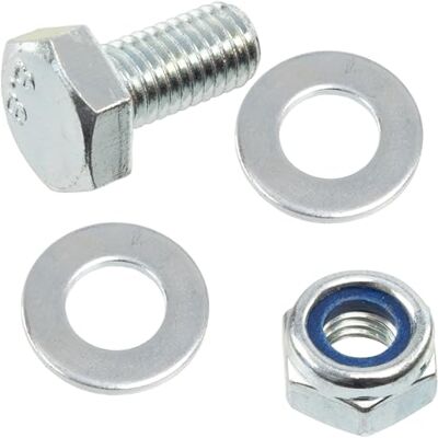 AERZETIX Kit de 15 boulons M10x20 mm à tête hexagonale + 30 rondelles + 15 écrous autobloquants hexagonaux M10 pour assemblage bricolage et fixation légère en acier - Publicité AERZETIX Kit de 15 boulons M10x20 mm à tête hexagonale + 30 rondelles + 15 écrous autobloquants hexagonaux M10 pour assemblage bricolage et fixation légère en acier - Publicité