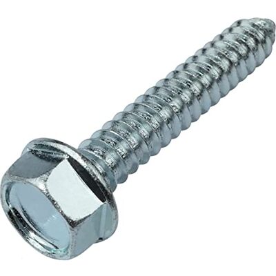 AERZETIX C58625 Lot de 10 Vis à tôle métaux autotaraudeuses Ø6.3x38 mm à collerette embase à tête hexagonale 6 pans DIN6928 en acier zingué couleur argent - Publicité AERZETIX C58625 Lot de 10 Vis à tôle métaux autotaraudeuses Ø6.3x38 mm à collerette embase à tête hexagonale 6 pans DIN6928 en acier zingué couleur argent - Publicité