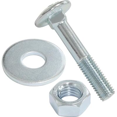 AERZETIX Ensemble de 5 boulons carrossiers M12x70mm / rondelles et écrous M12 / en acier zingué/pour fixation et assemblage - Publicité AERZETIX Ensemble de 5 boulons carrossiers M12x70mm / rondelles et écrous M12 / en acier zingué/pour fixation et assemblage - Publicité