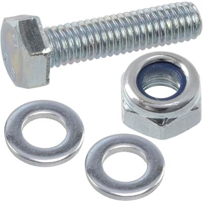 AERZETIX Kit de 25 boulons M6x25 mm à tête hexagonale + 50 rondelles + 25 écrous autobloquants hexagonaux M6 pour assemblage bricolage et fixation légère en acier - Publicité AERZETIX Kit de 25 boulons M6x25 mm à tête hexagonale + 50 rondelles + 25 écrous autobloquants hexagonaux M6 pour assemblage bricolage et fixation légère en acier - Publicité