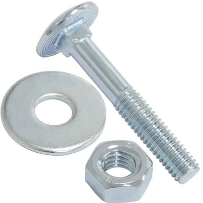 AERZETIX Ensemble de 25 boulons carrossiers M6x40mm / rondelles et écrous M6 / en acier zingué/pour fixation et assemblage - Publicité AERZETIX Ensemble de 25 boulons carrossiers M6x40mm / rondelles et écrous M6 / en acier zingué/pour fixation et assemblage - Publicité