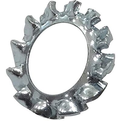 AERZETIX C44524 Lot de 50 Rondelles frein éventail M6 pour boulon/vis M6 dents denture extérieur en acier zingué DIN6798 assemblage écrou serrage étanchéité fixation - Publicité AERZETIX C44524 Lot de 50 Rondelles frein éventail M6 pour boulon/vis M6 dents denture extérieur en acier zingué DIN6798 assemblage écrou serrage étanchéité fixation - Publicité