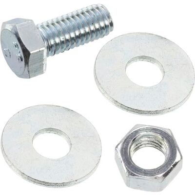AERZETIX Kit ensemble de 25 boulons M5x12 mm à tête hexagonale + 50 rondelles larges M5x15 mm + 25 écrous hexagonaux M5 pour bricolage et fixation légère en acier - Publicité AERZETIX Kit ensemble de 25 boulons M5x12 mm à tête hexagonale + 50 rondelles larges M5x15 mm + 25 écrous hexagonaux M5 pour bricolage et fixation légère en acier - Publicité