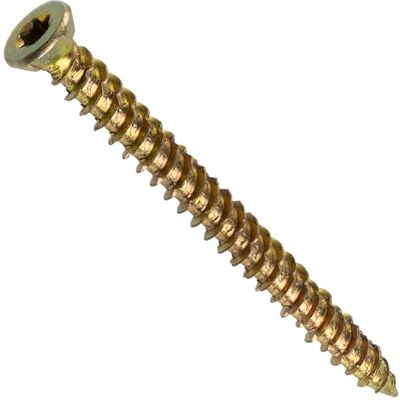 AERZETIX C44664 Lot de 20 Vis pour béton Ø7.5x82mm à empreint étoile T30 montage directe sans cheville à tête fraisée en acier zingué ancrage fixation bâtiment charpente bois - Publicité AERZETIX C44664 Lot de 20 Vis pour béton Ø7.5x82mm à empreint étoile T30 montage directe sans cheville à tête fraisée en acier zingué ancrage fixation bâtiment charpente bois - Publicité