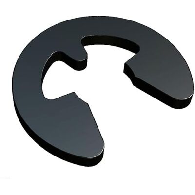 Keple 1.9mm Clips en E, rondelles d'anneau de retenue robustes, anneaux en E en finition phosphate noir en acier au carbone, retenue de clip à pression DIN6799 (paquet de 25) - Publicité Keple 1.9mm Clips en E, rondelles d'anneau de retenue robustes, anneaux en E en finition phosphate noir en acier au carbone, retenue de clip à pression DIN6799 (paquet de 25) - Publicité