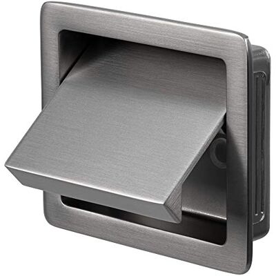 Gedotec Bouton de Meuble Poignée Commode Porte Raso Petit 1 Pièce Poignée de meuble carrée avec vis Métal Argenté Poignée pliante à encastrer avec clapet Poignée coquille cuisine - Publicité Gedotec Bouton de Meuble Poignée Commode Porte Raso Petit 1 Pièce Poignée de meuble carrée avec vis Métal Argenté Poignée pliante à encastrer avec clapet Poignée coquille cuisine - Publicité