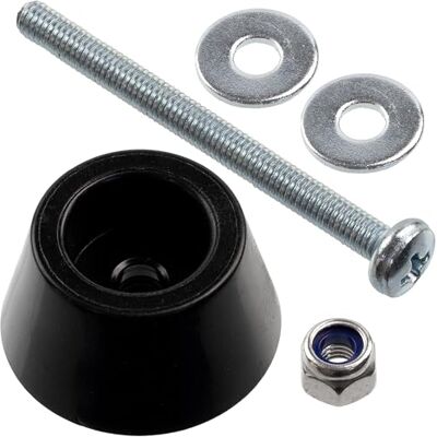 AERZETIX Kit de 12 Patins de Meubles Ronds Ø20x10.5 mm en Plastique Noir + 12 Vis Métaux M3x35 mm + 12 Écrous Autobloquants M3 + 24 Rondelles Larges pour Boulon M3 - Publicité AERZETIX Kit de 12 Patins de Meubles Ronds Ø20x10.5 mm en Plastique Noir + 12 Vis Métaux M3x35 mm + 12 Écrous Autobloquants M3 + 24 Rondelles Larges pour Boulon M3 - Publicité