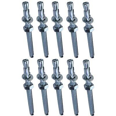 AERZETIX 10x Boulon Vis d'Ancrage Filetage Long, Goujon à Expansion M8x95mm en Acier Zingué pour Béton, Pierre - Publicité AERZETIX 10x Boulon Vis d'Ancrage Filetage Long, Goujon à Expansion M8x95mm en Acier Zingué pour Béton, Pierre - Publicité