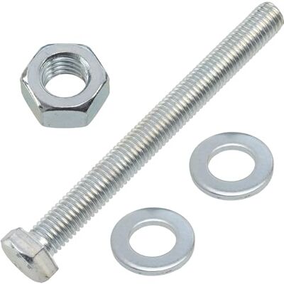 AERZETIX Kit ensemble de 5 boulons M12x120 mm à tête hexagonale + 10 rondelles M12x24 mm + 5 écrous hexagonaux M12 pour bricolage et fixation légère en acier - Publicité AERZETIX Kit ensemble de 5 boulons M12x120 mm à tête hexagonale + 10 rondelles M12x24 mm + 5 écrous hexagonaux M12 pour bricolage et fixation légère en acier - Publicité