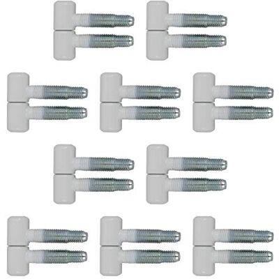 Gedotec Charniere Porte et Meuble 30 13 012 Porte en Bois et Métal de Meuble, Portail, Volet, Fenêtre -Type Anuba/SFS Intec -Tige à Visser de 29 mm Charge 35 kg Acier Blanc Mat 10 Pièces - Publicité Gedotec Charniere Porte et Meuble 30 13 012 Porte en Bois et Métal de Meuble, Portail, Volet, Fenêtre -Type Anuba/SFS Intec -Tige à Visser de 29 mm Charge 35 kg Acier Blanc Mat 10 Pièces - Publicité