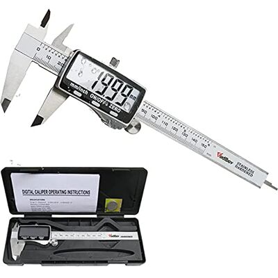Vodlbov Pied à Coulisse Numérique 150 mm , Acier Inoxydable, Electronique Caliper Vernier, Ajustage de Précision, Mesure de Diamètre, Calibre Profondeur, Deux Unités mm/pouce, Grand Ecran LCD, Boîte - Publicité Vodlbov Pied à Coulisse Numérique 150 mm , Acier Inoxydable, Electronique Caliper Vernier, Ajustage de Précision, Mesure de Diamètre, Calibre Profondeur, Deux Unités mm/pouce, Grand Ecran LCD, Boîte - Publicité