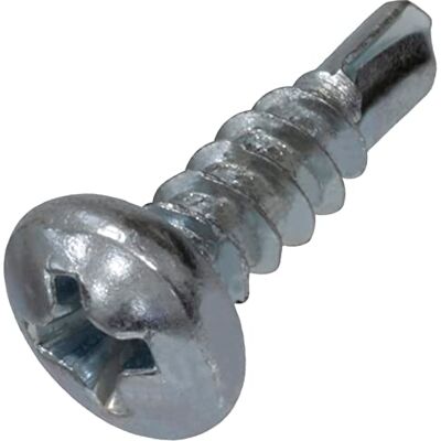 AERZETIX Lot de 100 Vis à Tôle Autoperceuse à Tête Cylindrique Bombée Ø3.9x13mm DIN 7504 N en Acier Zingué à Empreinte PH Cruciforme Couleur Argent - Publicité AERZETIX Lot de 100 Vis à Tôle Autoperceuse à Tête Cylindrique Bombée Ø3.9x13mm DIN 7504 N en Acier Zingué à Empreinte PH Cruciforme Couleur Argent - Publicité