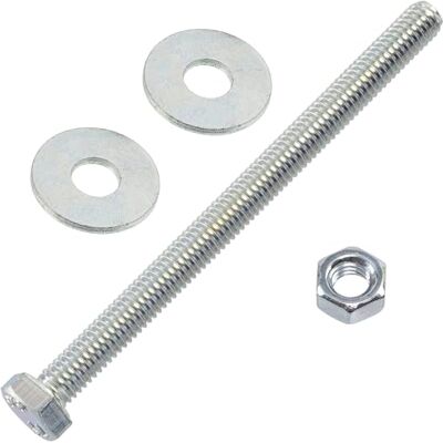 AERZETIX Kit ensemble de 25 boulons M6x80 mm à tête hexagonale + 50 rondelles larges M6x18 mm + 25 écrous hexagonaux M6 pour bricolage et fixation légère en acier - Publicité AERZETIX Kit ensemble de 25 boulons M6x80 mm à tête hexagonale + 50 rondelles larges M6x18 mm + 25 écrous hexagonaux M6 pour bricolage et fixation légère en acier - Publicité