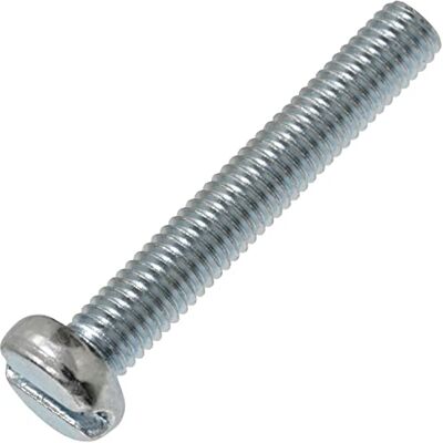 AERZETIX C60124 Lot de 50 Vis à métaux à tête cylindrique M3x20 mm à empreinte fendue S boulon d'assemblage DIN 84 dureté 4.8 en acier zingué couleur argent - Publicité AERZETIX C60124 Lot de 50 Vis à métaux à tête cylindrique M3x20 mm à empreinte fendue S boulon d'assemblage DIN 84 dureté 4.8 en acier zingué couleur argent - Publicité