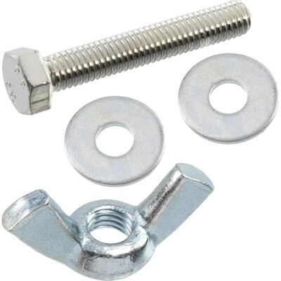 AERZETIX Kit ensemble de 25 écrous papillons à oreilles M5 + 50 rondelles plates larges pour vis M5 + 25 boulons M5x30 mm à tête hexagonale en acier - Publicité AERZETIX Kit ensemble de 25 écrous papillons à oreilles M5 + 50 rondelles plates larges pour vis M5 + 25 boulons M5x30 mm à tête hexagonale en acier - Publicité
