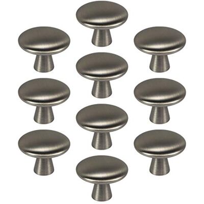 Gedotec Tara Lot de 10 boutons de meuble ronds en métal Argenté Ø 30 mm - Publicité Gedotec Tara Lot de 10 boutons de meuble ronds en métal Argenté Ø 30 mm - Publicité