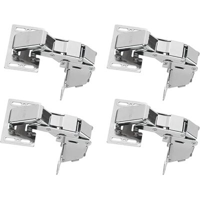 Gedotec Charnière Porte Placard Meuble CH 600 4 Pièces Réglable en Acier Nickelé Avec Amortissement Soft-Close pour Butée Avec Cache - Publicité Gedotec Charnière Porte Placard Meuble CH 600 4 Pièces Réglable en Acier Nickelé Avec Amortissement Soft-Close pour Butée Avec Cache - Publicité