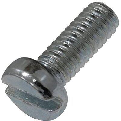 AERZETIX C60155 Lot de 50 Vis à métaux à tête cylindrique M4x10 mm à empreinte fendue S boulon d'assemblage DIN 84 dureté 4.8 en acier zingué couleur argent - Publicité AERZETIX C60155 Lot de 50 Vis à métaux à tête cylindrique M4x10 mm à empreinte fendue S boulon d'assemblage DIN 84 dureté 4.8 en acier zingué couleur argent - Publicité
