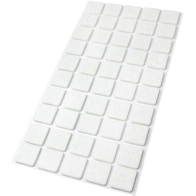 Adsamm ® / 50 x patins en feutre / blancs / 20x20 mm / carré / épaisseur 3,5 mm / patins glisseurs auto-adhésifs de qualité optimale - Publicité Adsamm ® / 50 x patins en feutre / blancs / 20x20 mm / carré / épaisseur 3,5 mm / patins glisseurs auto-adhésifs de qualité optimale - Publicité
