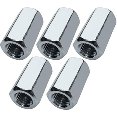 AERZETIX C58234 Lot de 5 Écrous de jonction hexagonaux allongés M12x36 mm écrou de rallonge prolongateur à filetage métrique en acier zingué - Publicité AERZETIX C58234 Lot de 5 Écrous de jonction hexagonaux allongés M12x36 mm écrou de rallonge prolongateur à filetage métrique en acier zingué - Publicité