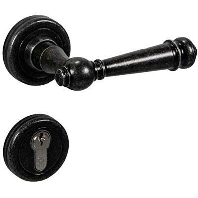 Gedotec Design Poignée de Porte Droite Antique Vintage en Fer Forgé Modèle Chantilly R 310 Pour Chambre, WC, Salle de Bain - Publicité Gedotec Design Poignée de Porte Droite Antique Vintage en Fer Forgé Modèle Chantilly R 310 Pour Chambre, WC, Salle de Bain - Publicité