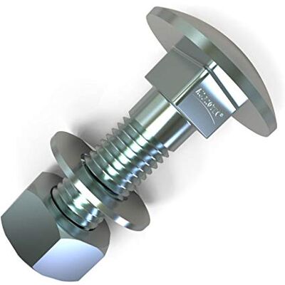 AUPROTEC 50 x Boulons M8 x 40 tête ronde collet carré Vis TRCC avec Écrou et Rondelle Longueurs 20-200mm choix: 50x M8x40 - Publicité AUPROTEC 50 x Boulons M8 x 40 tête ronde collet carré Vis TRCC avec Écrou et Rondelle Longueurs 20-200mm choix: 50x M8x40 - Publicité