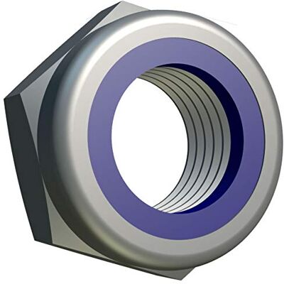 Keple M30 Écrou Hexagonal Creux en Acier Allié Plaqué Zinc Galvanisé, Écrou De Blocage en Nylon (1 Pièces), Écrous de Blocage en Acier et en Nylon. (30mm Ø) - Publicité Keple M30 Écrou Hexagonal Creux en Acier Allié Plaqué Zinc Galvanisé, Écrou De Blocage en Nylon (1 Pièces), Écrous de Blocage en Acier et en Nylon. (30mm Ø) - Publicité