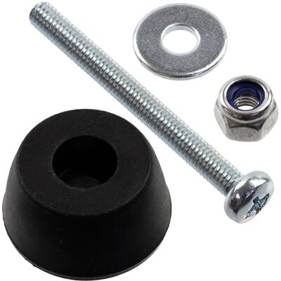 AERZETIX Kit de 12 Patins de Meubles Ronds Ø16x7.8 mm en Caoutchouc Noir + 12 vis métaux M3x30 mm + 12 écrous de Blocage M3 + 12 rondelles Larges pour Boulon M3 - Publicité AERZETIX Kit de 12 Patins de Meubles Ronds Ø16x7.8 mm en Caoutchouc Noir + 12 vis métaux M3x30 mm + 12 écrous de Blocage M3 + 12 rondelles Larges pour Boulon M3 - Publicité