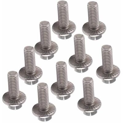 Walfront 10pcs M6 Boulon à Bride Vis à Tête Hexagonale Acier Inoxydable 304 M6x20 Écrou à Bride Hexagonale Fixation Mécanique Assemblage Industriel Résistant Corrosion - Publicité Walfront 10pcs M6 Boulon à Bride Vis à Tête Hexagonale Acier Inoxydable 304 M6x20 Écrou à Bride Hexagonale Fixation Mécanique Assemblage Industriel Résistant Corrosion - Publicité