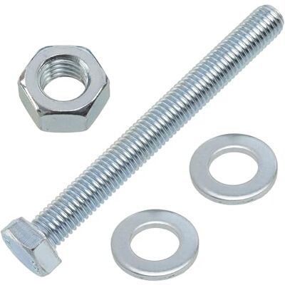 AERZETIX Kit ensemble de 5 boulons M12x110 mm à tête hexagonale + 10 rondelles M12x24 mm + 5 écrous hexagonaux M12 pour bricolage et fixation légère en acier - Publicité AERZETIX Kit ensemble de 5 boulons M12x110 mm à tête hexagonale + 10 rondelles M12x24 mm + 5 écrous hexagonaux M12 pour bricolage et fixation légère en acier - Publicité
