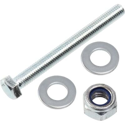AERZETIX Kit de 10 boulons M8x80 mm à tête hexagonale + 20 rondelles + 10 écrous autobloquants hexagonaux M8 pour assemblage bricolage et fixation légère en acier - Publicité AERZETIX Kit de 10 boulons M8x80 mm à tête hexagonale + 20 rondelles + 10 écrous autobloquants hexagonaux M8 pour assemblage bricolage et fixation légère en acier - Publicité