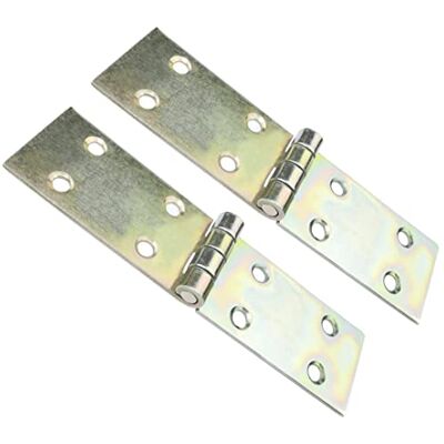 AERZETIX C57915 Lot de 2 charnières universelles rectangulaires 100x25 mm à 8 trous élément de liaison pour menuiserie en acier zingué jaune - Publicité AERZETIX C57915 Lot de 2 charnières universelles rectangulaires 100x25 mm à 8 trous élément de liaison pour menuiserie en acier zingué jaune - Publicité