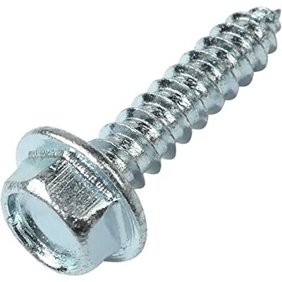 AERZETIX C58607 Lot de 50 Vis à tôle métaux autotaraudeuses Ø3.5x16 mm à collerette embase à tête hexagonale 6 pans DIN6928 en acier zingué couleur argent - Publicité AERZETIX C58607 Lot de 50 Vis à tôle métaux autotaraudeuses Ø3.5x16 mm à collerette embase à tête hexagonale 6 pans DIN6928 en acier zingué couleur argent - Publicité